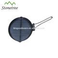 Round Cast Iron Non-Stick BBQ Grill Pan